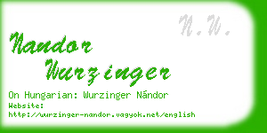nandor wurzinger business card